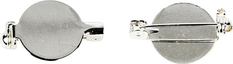 Creativ company creotime brochestift 20 mm sølv 5 stk