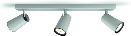 Philips led philips paisley opbouwspot - 3-lichts - aluminium