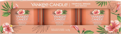 Yankee lys fyldt votive 3-pack - tropisk brise