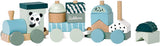 Eichhorn Wood Block Train Panda, 16dlg.