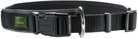 Hunter vario plus hundehalsbånd - 30-35 cm - sort grå