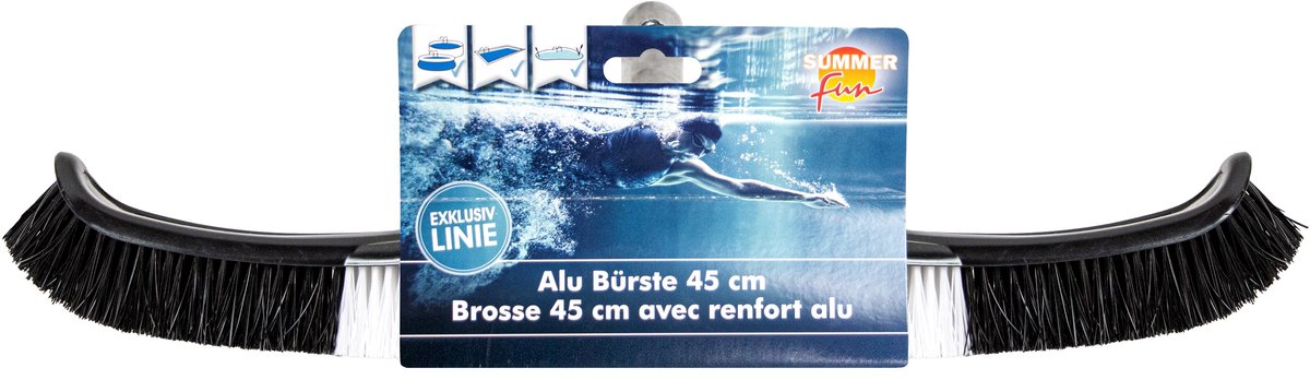 Sommer sjov børste 45 cm aluminium eksklusiv