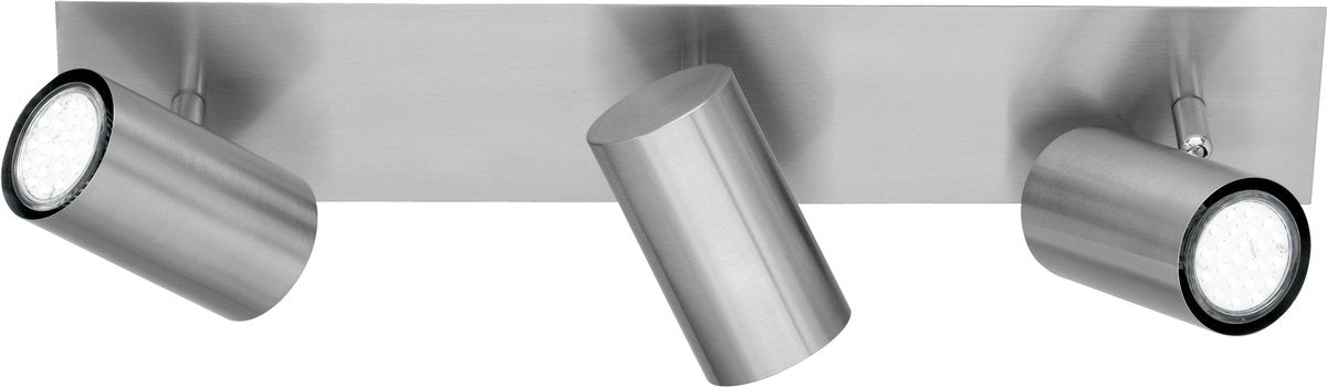 Trio marley - spot - nikkel mat - ekskl. 3x gu10 3w