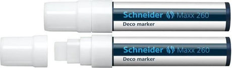 Schneider schrijfwaren schneider krijtmarker - maxx 260 - wit - 2 stuks - krijtstift - s-126049-2