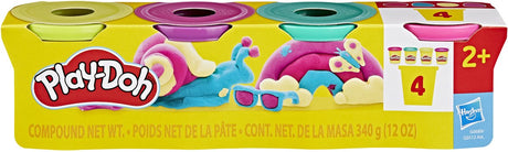 Play-doh 4-pak levende farver - 85 grams krukker - modellervoks
