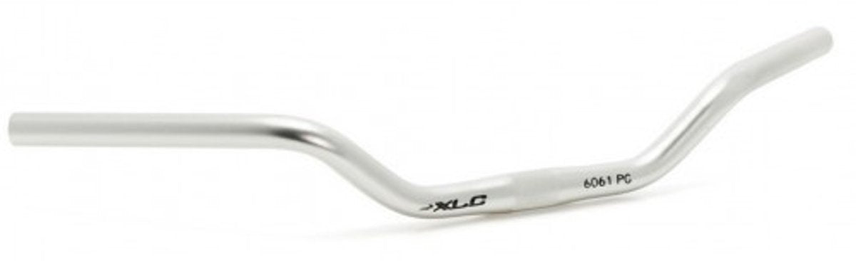 XLC HB-C03 cykelstyr - trekking - riser bar - aluminium - mat sølv - 600 mm - 25,4 mm - 50 mm