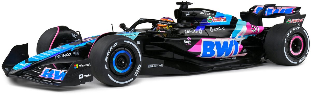 Formel 1 alpine f1 hold a524 #31 miami gp 2024 - 1:18 - solido