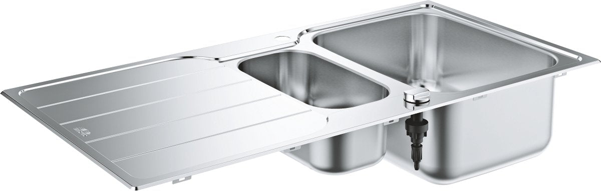Grohe k500 rustfri stålvask med kurvprop