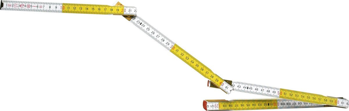 Stanley håndværktøj tommestok gul hvid | 2m - 15mm - 0-35-458