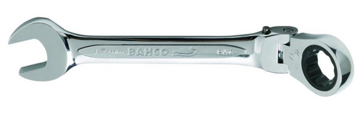 Bahco kombinationsnøgle med skralde 41rm flexhoved 17mm - 41rm-17