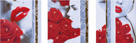 Diamond dotz® rose romance - diamantmaleri (150x55 cm)