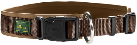 Hunter klikhalsbånd vario plus brun karamel - hundehalsbånd - s m 35-40x2,0 cm