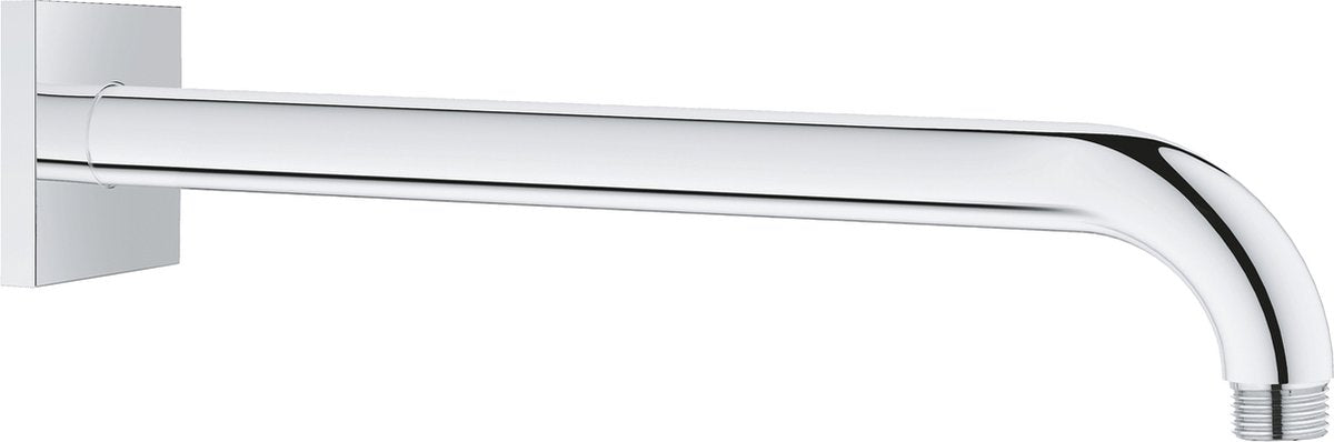 Grohe regnbruser brusearm - 28,6 cm - firkantet roset - krom