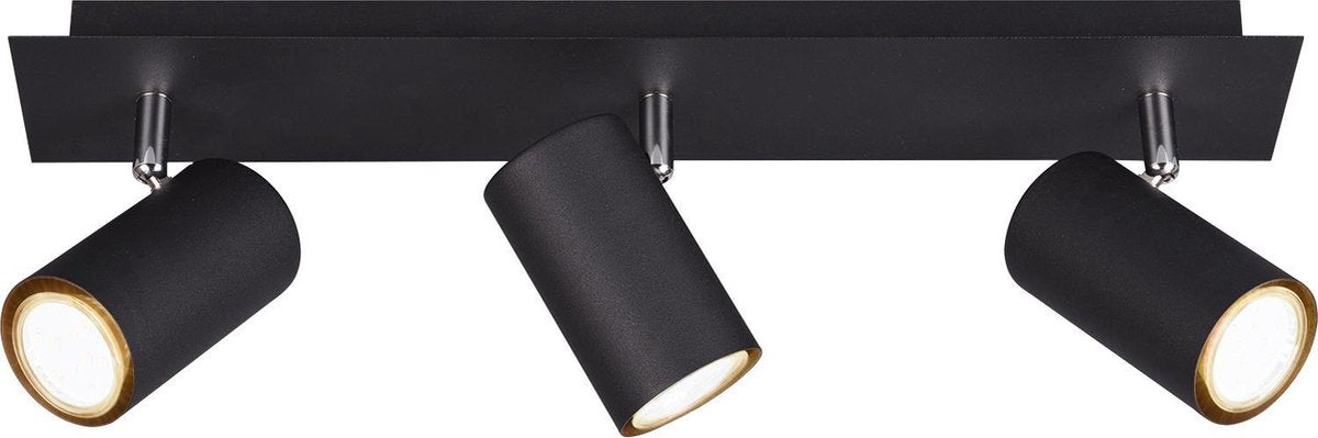 Trio marley - spot - sort mat - ekskl. 3x gu10 3w