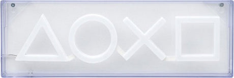 Paladone playstation, icons led neon lamp – vrijstaand of aan de muur te bevestigen lichtbord – gamekameraccessoires en decoratie voor gamers, officieel gelicentieerd -