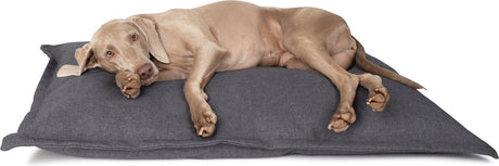 District 70 classic hondenkussen - comfortabel, wasbaar van hoogwaardig materiaal - 105 x 70 cm - charcoal grey