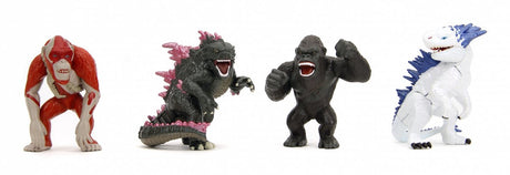 Jada legetøj godzilla nano metal figurer diecast mini figur 4-pak bølge 1 4 cm mini figur