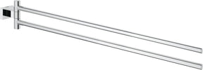 Grohe essentials cube handdoekhouder - met twee draaibare armen