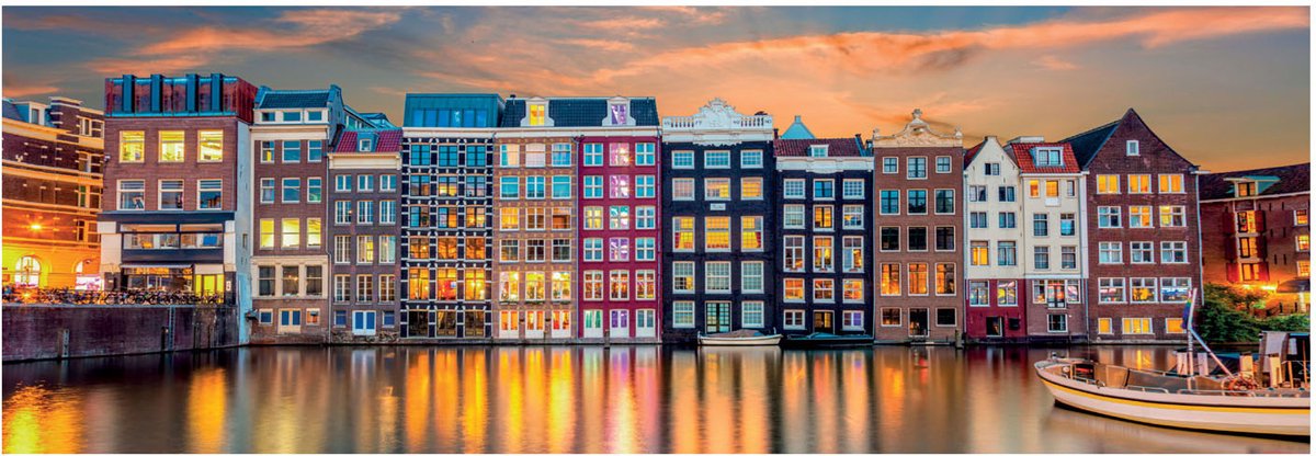 Clementoni Jigsaw Puzzle Panorama Bright Amsterdam, 1000st.