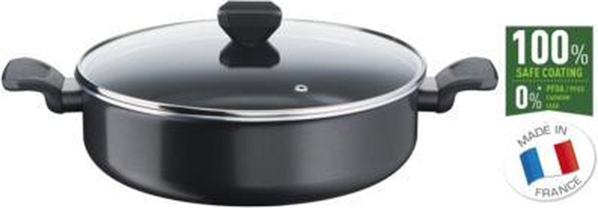 Tefal simple clean b5677253 stegepande rund ø 28 cm