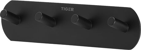Tiger rondo - håndklædekrog multi - uden boring - håndklædekroge - 3m tape - mat sort