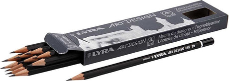 Lyra art design tegneblyanter, d 6,9 mm, 2b, refill 1,8 mm, 12 stk. 1 æske