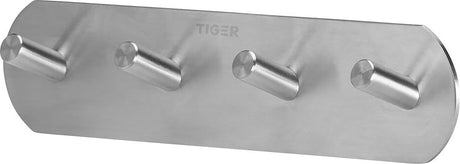 Tiger rondo - håndklædekrog multi - uden boring - håndklædekroge - 3m tape - børstet rustfrit stål