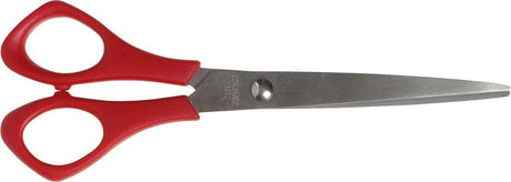 Creativ firmaskolesaks, L: 16 cm, spids, venstrehåndet, rød, 1 stk.