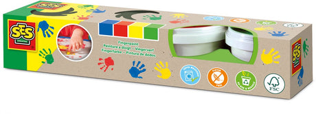 Ses eco fingermaling, 4 farver
