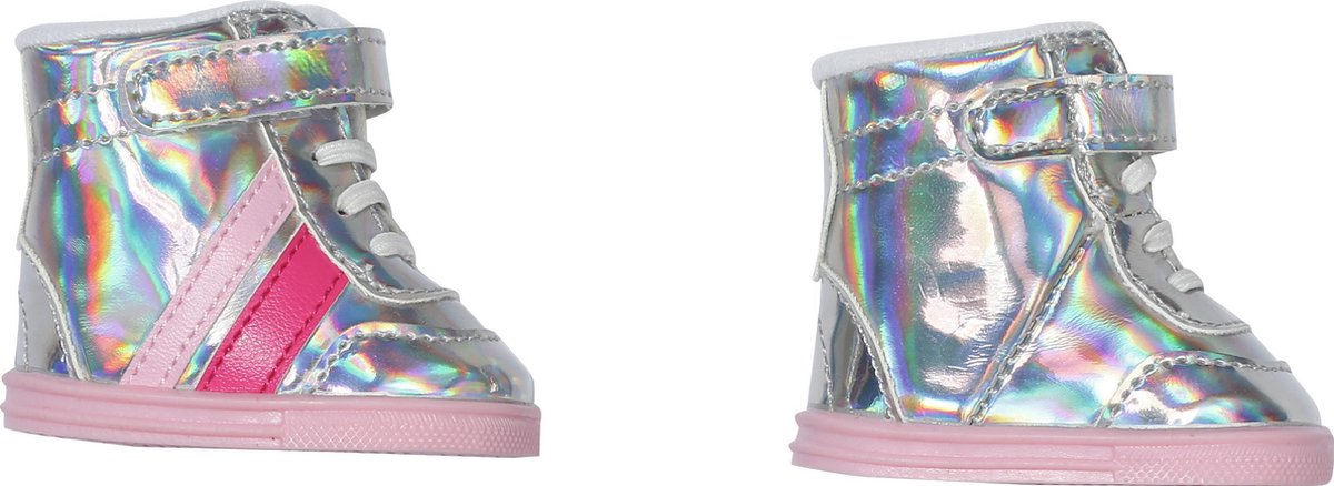 Baby born sneakers sølv - 43cm