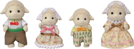 Sylvanian familier 5619 fårefamilien fløjlsbløde legefigurer