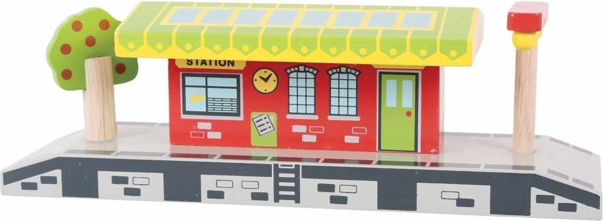 Bigjigs træskinner - Village Station