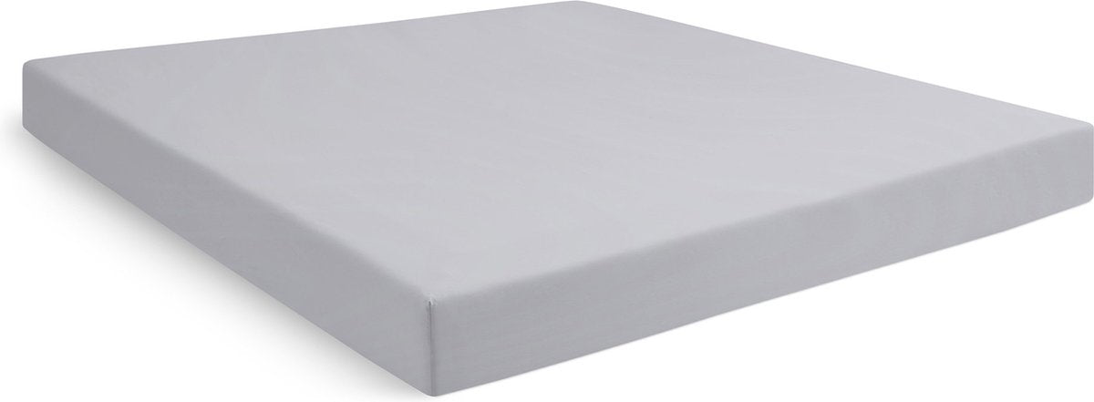 Cinderella weekend hoeslaken - geschikt voor boxspring - katoen - 180x210 cm - tot 35 cm matrashoogte - licht grijs