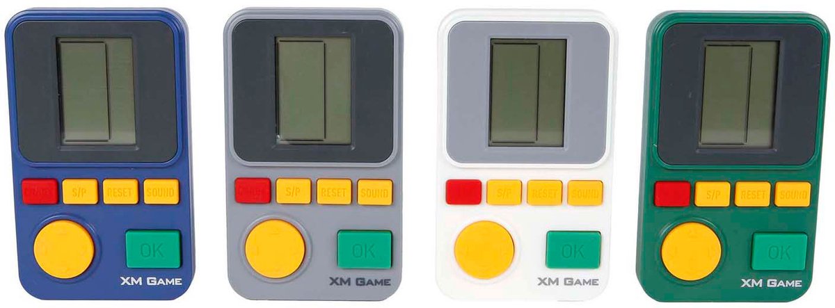Van manen brickgame retro spillekonsol 23 spil 6,5x11cm legetøj.