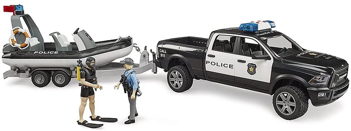 Bruder 2507 bil dodge ram politi lys og lyd
