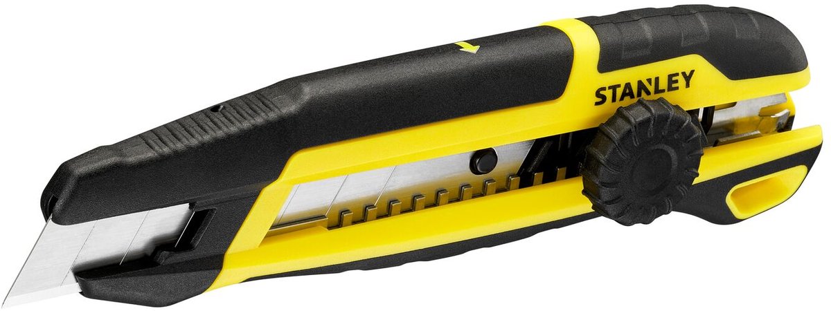 Stanley stht10500-0 - værktøjskniv - 18 mm - rustfrit stål - ergonomisk håndtag