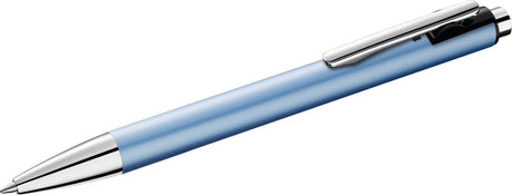 Pelikan kuglepen med trykknapper metallic k10 isblå blister