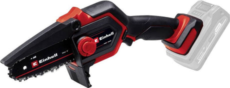 Einhell batteri mini motorsav ge-ps 18 15 li bl-solo - power x-change - 18 v li-ion - børsteløs motor - klingelængde: 20 cm - max. skærelængde: 14 cm - kædehastighed: 4,8 m s - ekskl. batteri og oplader