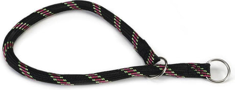 Beeztees - halsband hond - rond - nylon - zwart - 60 cm x 13 mm
