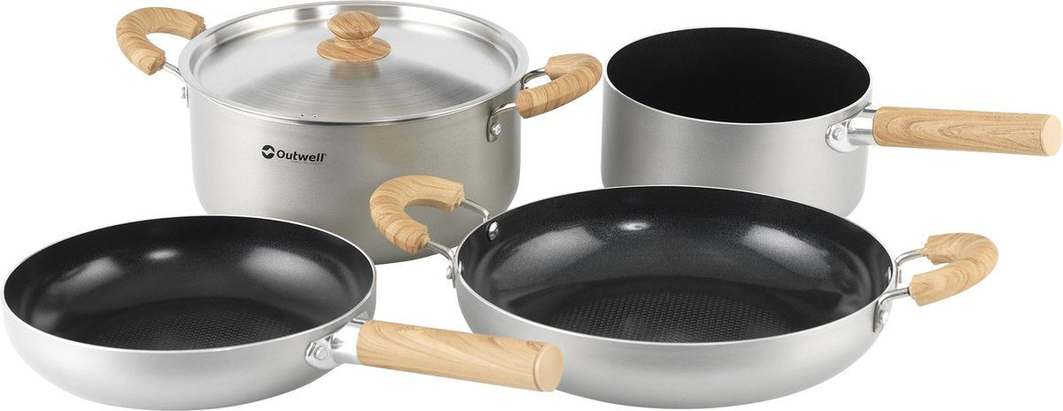 Outwell feast keramiksæt xl campingpandesæt 3 keramiske pander