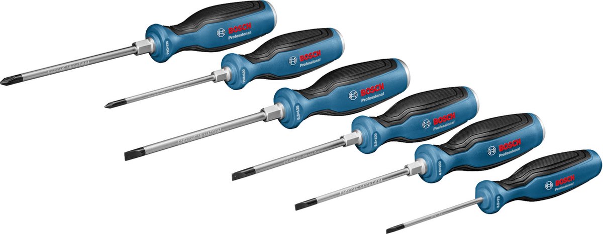 Bosch skruetrækkersæt 6-delt ph sl - 1600a016bf