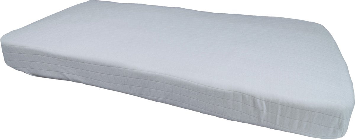 Lodger slumber - hoeslaken ledikant - wit - 60x120cm - biologisch katoen
