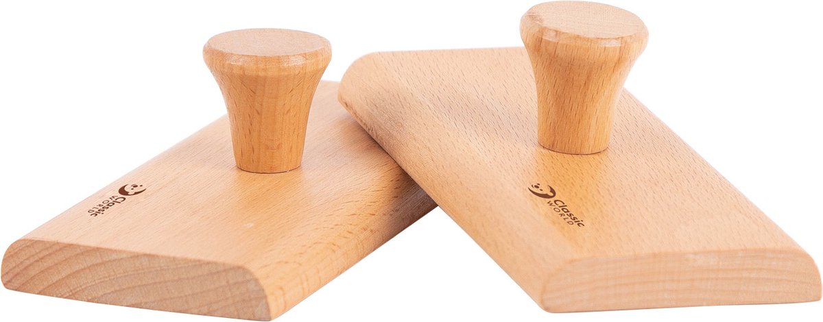 Klassiske verdens træ percussion sandblokke - musikinstrument til børn.