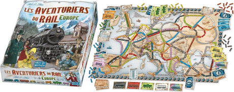 Days of wonder-billet til at ride europa – fransksproget brætspil – for 2-5 spillere fra 8 år – 30 til 60 minutters spilletid