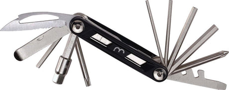 Bbb cycling maxifold m fietsgereedschap - gereedschapset met bandenlichters - fiets minitools - 13 verschillende functies - btl-141m