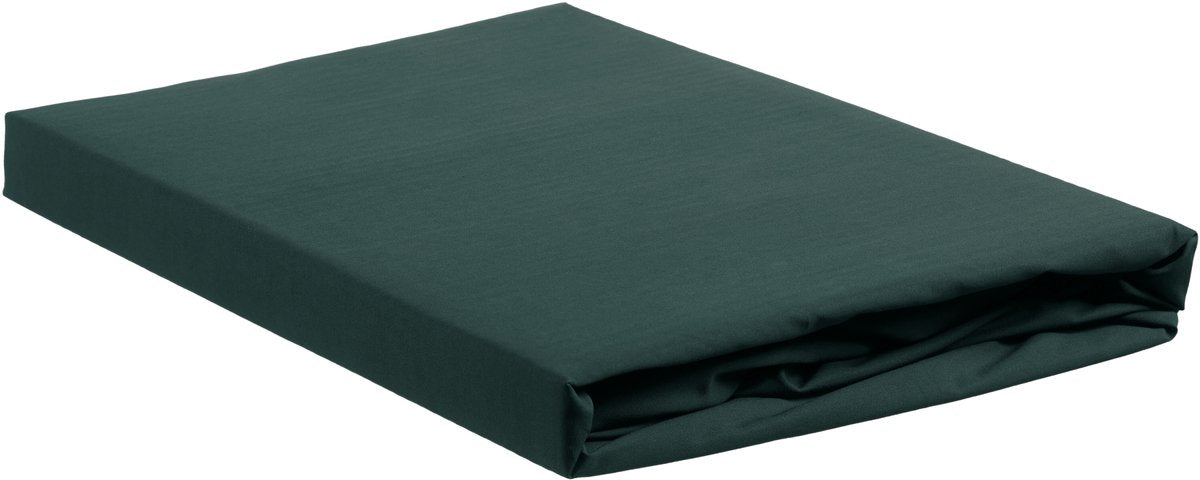 Ambiante katoen - topper hoeslaken - 180x200 - donker groen