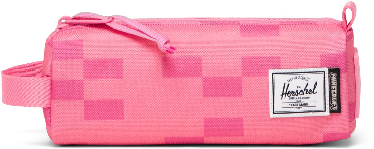 Herschel minecraft afregning penalhus lille - pink får