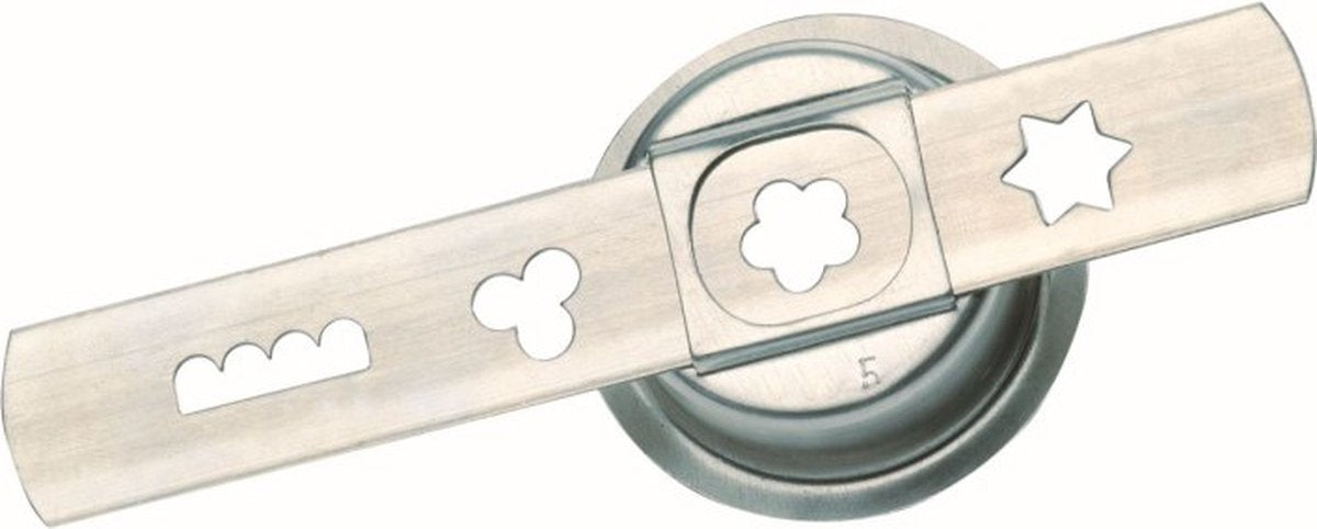 Westmark småkagetilbehør, 2-delt, tilbehør til kødhakker 97522260 størrelse 8, rustfrit stål, sølv, 14712270