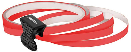 Foliatec pin striping til fælge inkl. monteringshjælp - neonrød - 4 strimler 6mmx2,15 meter 1 testrulle 6mmx40cm