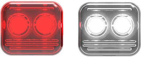 Reelight flash magnet cykelbelysning ams reepower - stål - rød hvid - 4 dele - kan forblive tændt efter stilstand